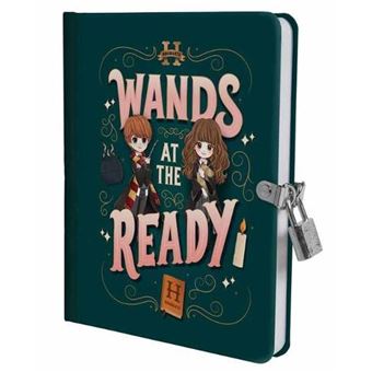 Harry Potter Wands At The Ready Lock  Key Diary By Insight Editions - 1