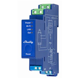 Regulador de Luz Shelly SHELLY_PRO_DIMMER_0/1-10V_PM | Azul - 1