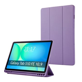 Capa Tumundosmartphone Smart Flip para Samsung Galaxy Tab S10 FE - Roxa - 1