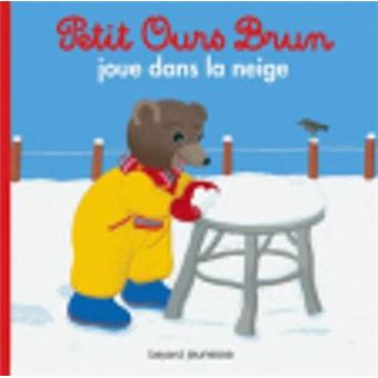 Petit Ours Brun Joue Dans La Neige - 1