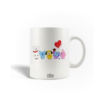 Caneca Maniacase BTS Bangtan Sonyeondan BT21 Van Tata Chimmy Cooky Rj Koya Mang Et Shooky - 1