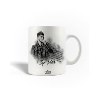 Caneca Maniacase Zayn Malik Cantor Cartaz preto e branco - 1