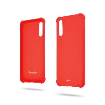 Capa Magunivers para Samsung Galaxy A50 e TPU Estilo Anti-Gota Macaroon Vermelho