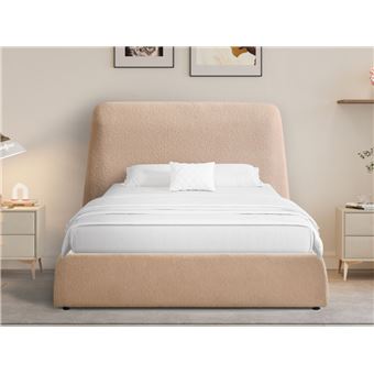 Cama de Casal Ideia Home Design Teddy | 200×160 cm | Bege - 1