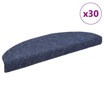 Tapetes de escada autoadesivos vidaXL | 30 Peças | 65x21x4 cm | azul - 1