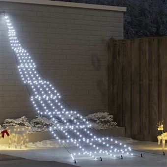 Árvore de Natal LED vidaXL com Estacas para o Solo | Branco frio 511 cm - 1