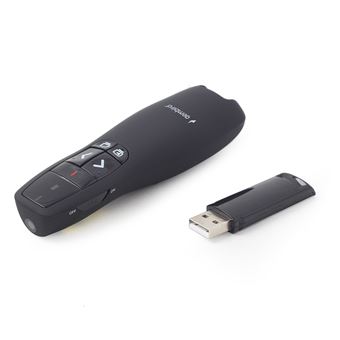 Apontador Gembird *Wireless presenter with laser pointer | Preto - 1
