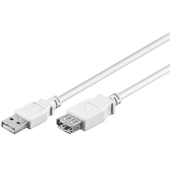 Cabo Usb Goobay USB 2.0 A M/F 3m | Branco - 1