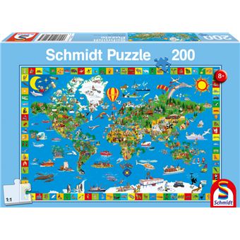 Puzzle Schmidt Spiele Mapas 56118 | 200 Peças - 1