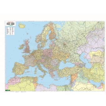 Mapa De Parede Mapa De Europa Oriente Proximo Asia Central 1 5 500 000 126x90 Compra Livros Na Fnac Pt