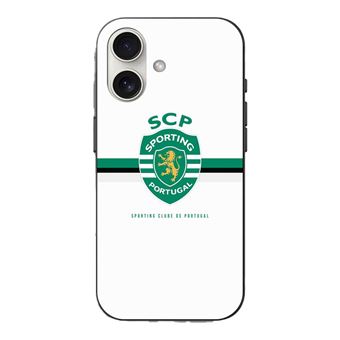 Capa Maniacase para Iphone 16 scp sporting portugal fundo branco - 1