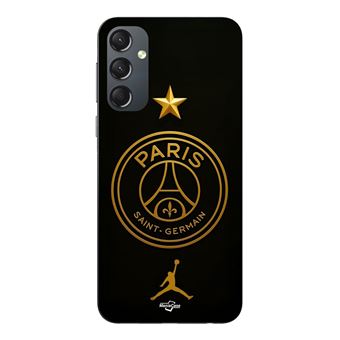 Capa Maniacase para Samsung Galaxy S24fe | PSG logótipo jordan dourado estrela campeã - 1