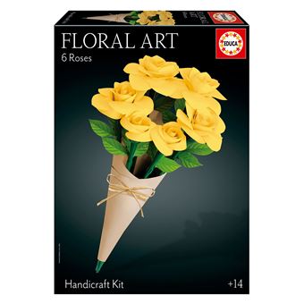 Arte Floral Educa Bouquet 6 Rosas Amarelas - 1