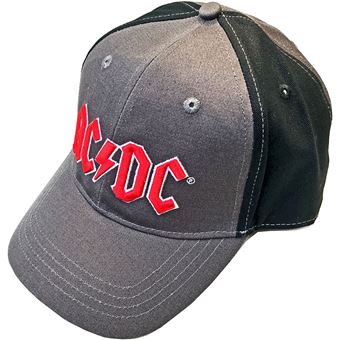 Baseball Cap Rock Off AC/DC - Red Logo - Preto/Cinza - 1