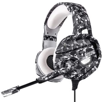 Auscultadores com fios ONIKUMA K5 Camuflagem - Cinza - 1