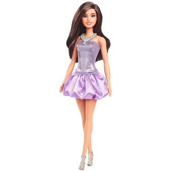 Barbie Fashionista Vestido Roxo - 1