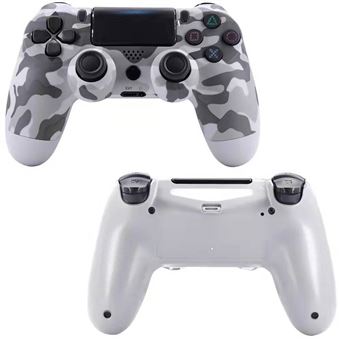 Controlador Deal We Compatível com PS4 | Double Shock | Wireless | Bluetooth - Camuflagem Branco - 1