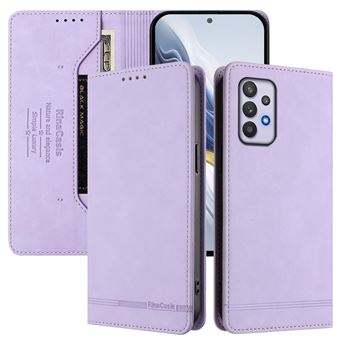 Capa FOXDOCK Tipo Carteira Flip para Samsung Galaxy A32 5G/M32 5G com Bloqueio RFID | Fecho Magnético | Pele PU  | Roxo - 1