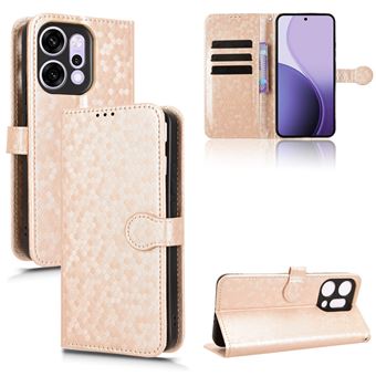 Capa FOXDOCK para OPPO Reno 14 Pro 5G | Fecho Magnético | TPU Macio | Compartimentos para Cartões | Dourado - 1