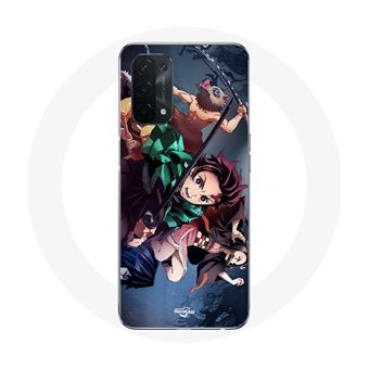 Capa Maniacase para Oppo A54 5G Tanjiro Nezuko Einosuke Slayer Kimetsu No Yaiba Manga - 1