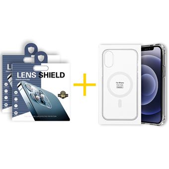 Pack 2 x Película de Câmara + Capa Gandy Apple iPhone 15 Pro Compatível com Magsafe Magnetic - Transparente Clear - 1