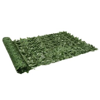 Tela de privacidade para varanda com folhas vidaXL | 300x150cm | verde-escuro - 1