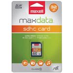 cartão de memória Maxell 32GB SDHC Class 10 Azul