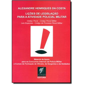 Licoes de Legislacao para a Atividade Policial Militar - 1