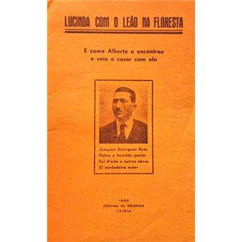 Lucinda com o leão na floresta. - 1