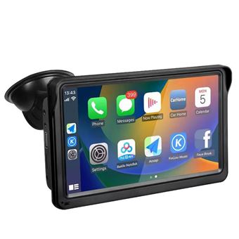 Ecrã tátil Carplay / Android Avizar | Bluetooth | 7” com câmara de visão traseira - 1