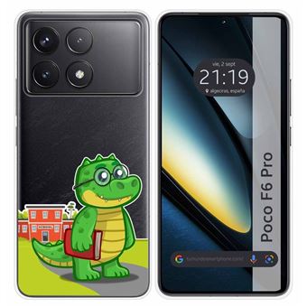 Capa de silicone transparente TUMUNDOSMARTPHONE para Xiaomi Poco F6 Pro 5G design Coco desenhos - 1