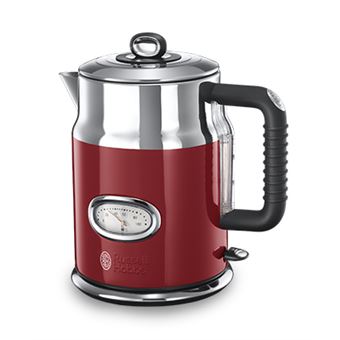 Chaleira Elétrica Russell Hobbs Retro Ribbon | Vermelho, Prateado - 1