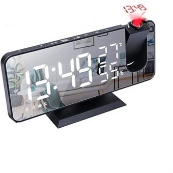 Despertador Digital Nanlin | Carregador USB | Tela LED | 4 Níveis de Brilho - Preto - 1