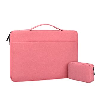 Mala HSMY com Saco do Adaptador para Computador Portátil 15.4 '' | Rosa | 375 x 265 x 25 mm - 1