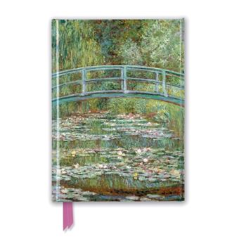Claude Monet Bridge Over A Pond Of Water Lilies Foiled Journal By Created By Flame Tree Studio - 1