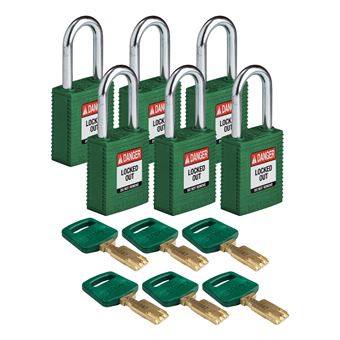 Bloqueio com Chave Brady SafeKey | Verde - 1