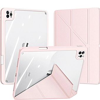 Capa Crystal Folio Origami Antiimpacto para Ipad Pro 11 M4 2024 | Rosa - 1