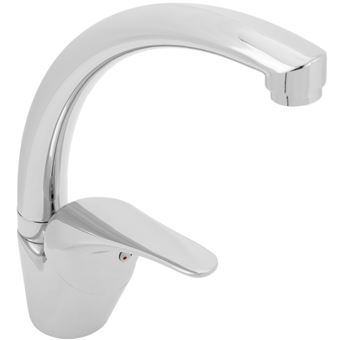 Torneira Misturadora Giratória Cromada de Bica Alta para Lavatório PrimeMatik | Altura 240mm - 1