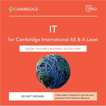 Cambridge International As  A Level It Digital Teachers Resource Access Card - 1