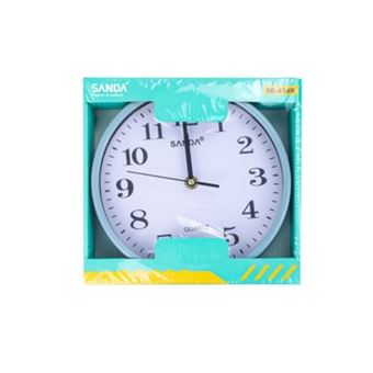 Relógio de Parede SANDA SD-4149 | Formato Circular - Azul Claro - 1