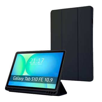 Capa Tumundosmartphone Smart Flip para Samsung Galaxy Tab S10 FE - Preta - 1
