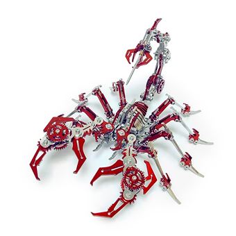 Montagem 3D DAM | aço inoxidável | Escorpião | Vermelho - 1