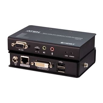 Extensor Kvm ATEN Extensor KVM Mini USB DVI HDBaseT™ (1920 x 1200 a 100 m) | Preto - 1