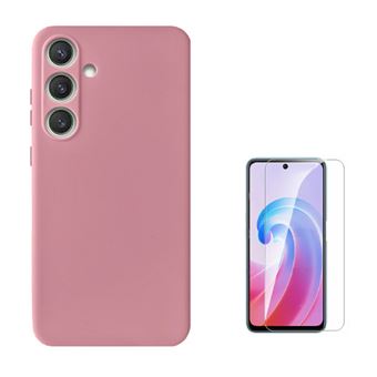 Kit Vidro Clearglass + Capa Silicone Líquido Phonecare para Samsung Galaxy A56 | Rosa - 1