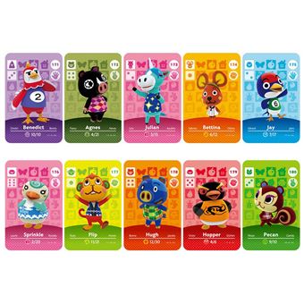 Pack 10 Cartões NFC zhishang para Animal Crossing | Compatível com Nintendo Switch Amiibo / Switch Lite / Wii U | Mkp18 - 1
