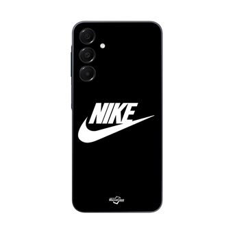 Capa Maniacase para Samsung Galaxy A15 | Nike Logotipo Branco Frente Preto - 1