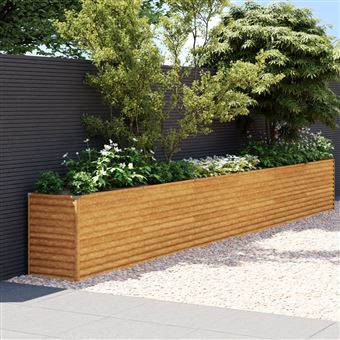 Canteiro elevado de Jardim vidaXL | 578x50x69 cm | aço corten - 1