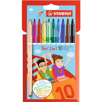 Caneta de Feltro STABILO TRIO 2 in 1 - 1