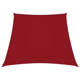 Para-sol estilo vela vidaXL | tecido oxford trapézio | 2/4x3 m | vermelho - 1