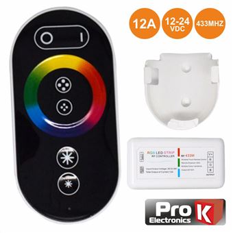 Controlador para Fitas LED Prok Rgb 12V/24V 12A 433Mhz - 1
